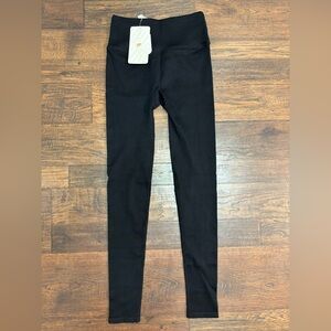 Fabletics Black Ribbed High-Waist Seamless Leggings